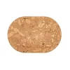Tiseco Querco Rock placemat ovaal 45 x 30 cm kurk