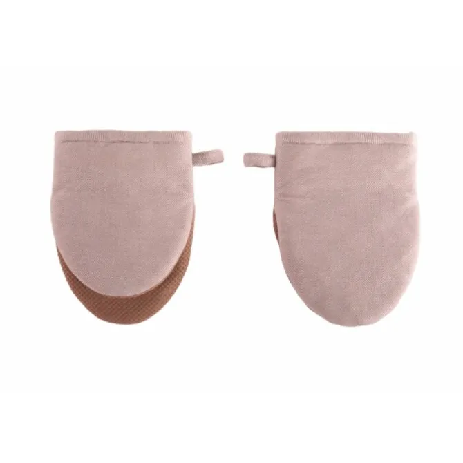 Tiseco Ruga Gripper 14 x 20 cm katoen cognac 2 stuks