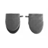 Tiseco Ruga Gripper 14 x 20 cm katoen zwart 2 stuks