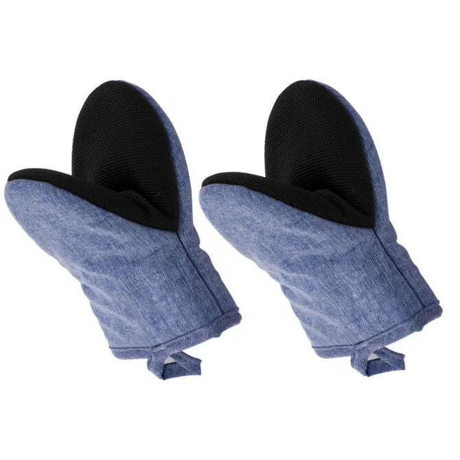 Tiseco Stella Gripper 14 x 18 cm katoen dark blue 2 stuks