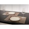 Tiseco Trudo placemat 33 x 45 cm vegan leer zwart
