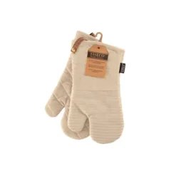 Tiseco Velmar ovenwant 33 x 17 cm katoen beige 2 stuks