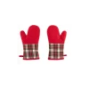 Tiseco Xmas ovenwant 14 x 20 cm katoen rood 2 stuks