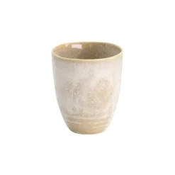 Tokyo design Titanium Matte beker ø 7,5 cm 200 ml keramiek bruin wit