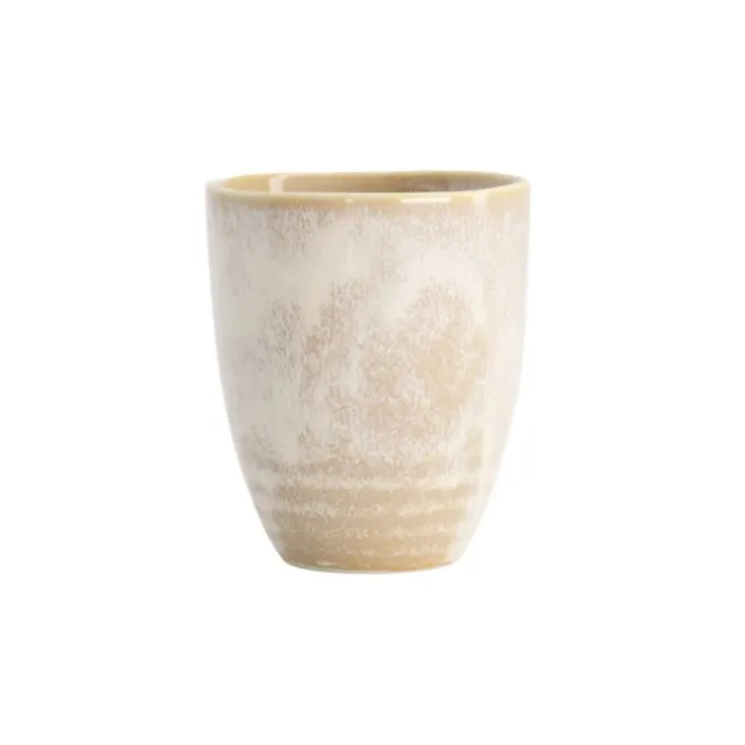 Tokyo design Titanium Matte beker ø 7,5 cm 200 ml keramiek bruin wit