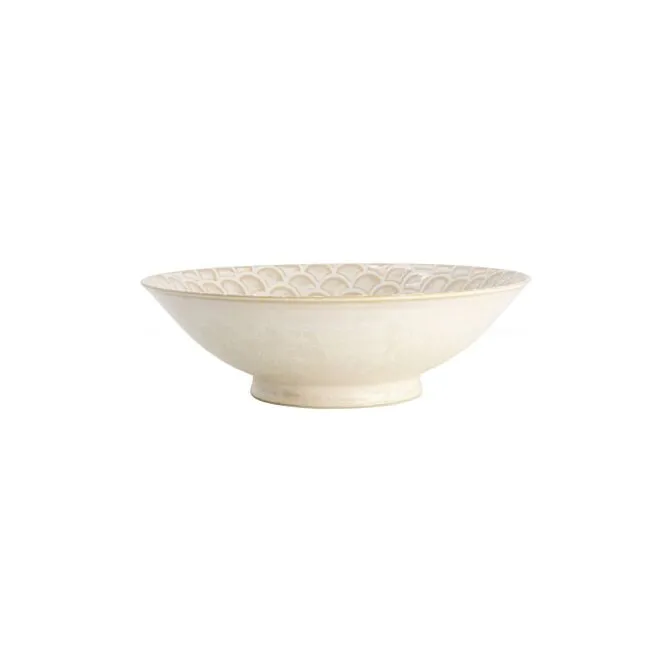 Tokyo design Titanium Matte Mermaid schaal ø 25 cm keramiek bruin wit
