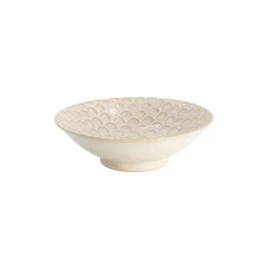 Tokyo design Titanium Matte Mermaid schaal ø 25 cm keramiek bruin wit