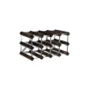 Traditional Wine Rack Co. wijnrek voor 12 flessen 42 x 22,8 cm verbrande eik bruin