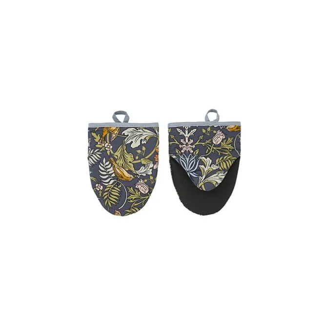 Ulster Weavers Finch & Flower kleine ovenwant katoen blauw 2 stuks