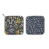 Ulster Weavers Finch & Flower pannenlap katoen blauw