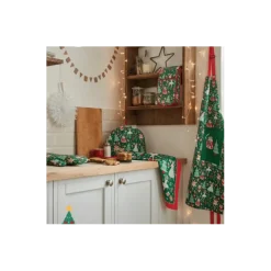 Ulster Weavers Nutcracker lange pannenlap katoen groen