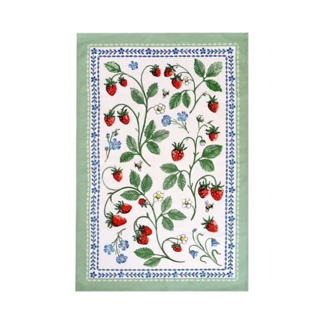 Ulster Weavers Strawberry Patch theedoek katoen