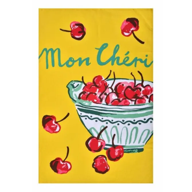 Ulster Weavers Summer Fruits Cheri theedoek katoen