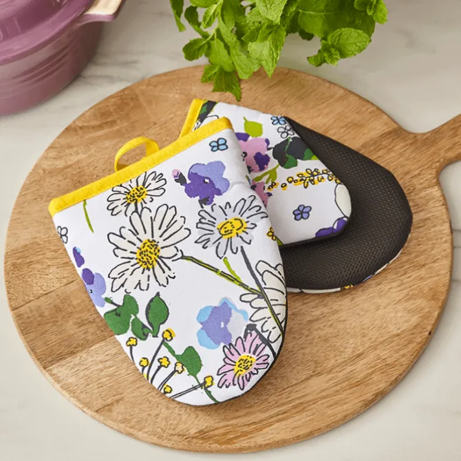 Ulster Weavers Wildflowers kleine ovenwant katoen geel 2 stuks