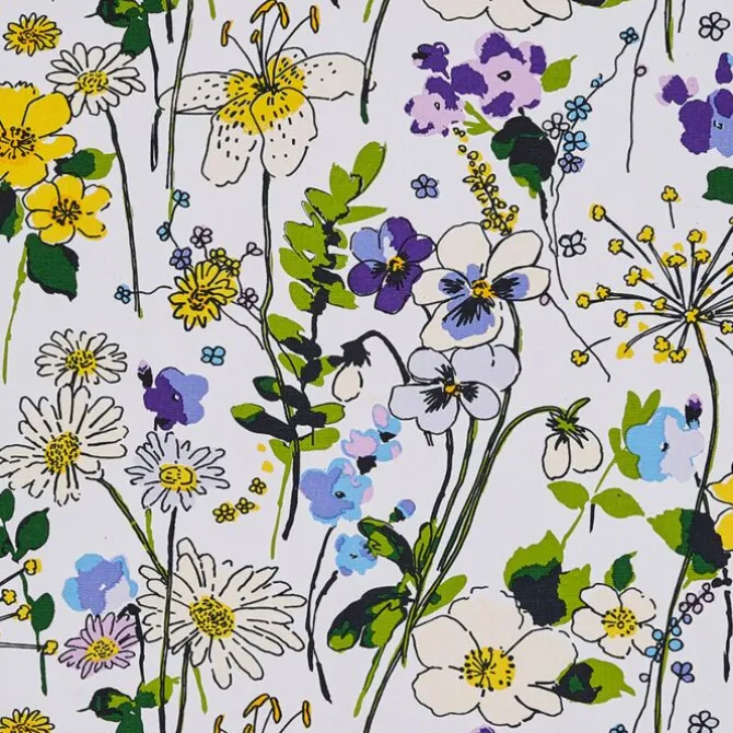 Ulster Weavers Wildflowers ovenwant katoen geel