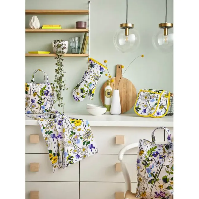 Ulster Weavers Wildflowers ovenwant katoen geel