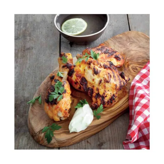 Van de grill op de plank