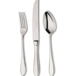 Van Kempen & Begeer Puntfilet dessertcouvert rvs 3-delig