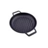 Victoria skillet grill met 2 grepen ø 26 cm voorbehandeld gietijzer