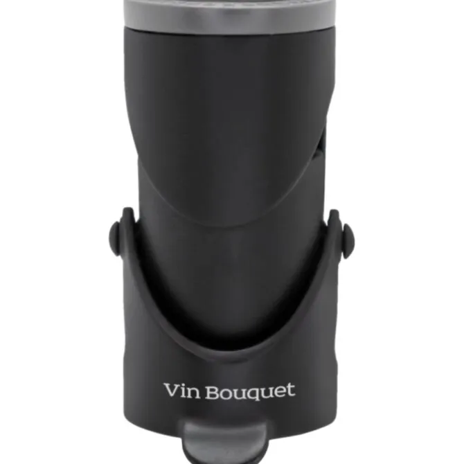 Vin Bouquet Click! Champagnestop kunststof zwart