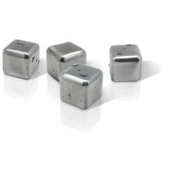 Vin Bouquet herbruikbare ijsblokjes rvs 4 stuks