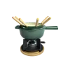 1821 vleesfondueset 6-persoons gietijzer Gradient Dark Green