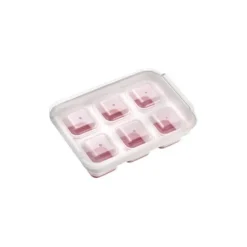 Westmark Cube ijsblokjesvorm met deksel voor 6 ijsblokjes silicone wit