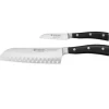 Wüsthof Classic Ikon messenset santoku en groentemes messenstaal 2-delig