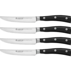 Wüsthof Classic Ikon steakmessenset messenstaal 4 stuks