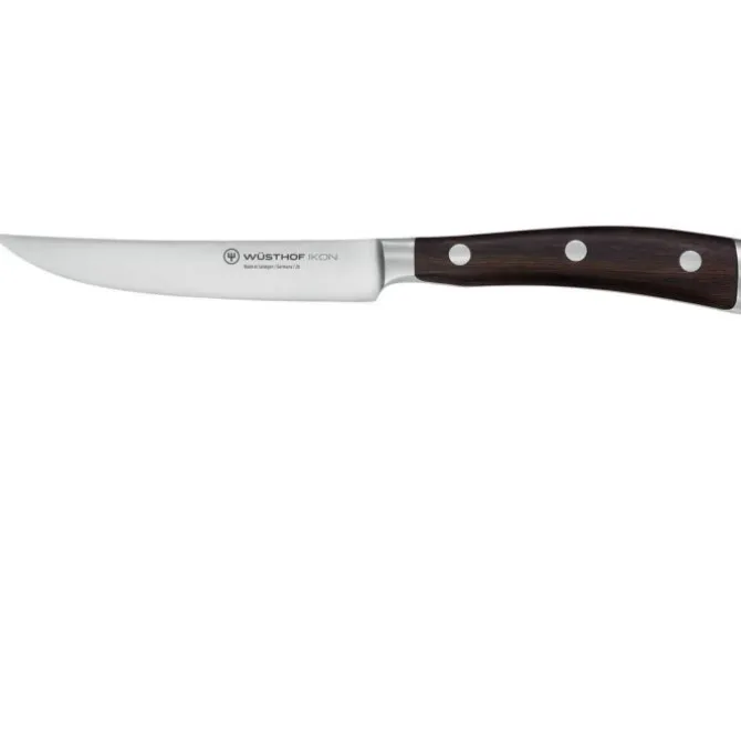 Wüsthof Ikon steakmes 12 cm messenstaal hout
