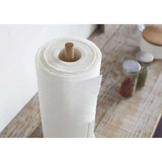 Yamazaki Tosca keukenrolhouder staal wit