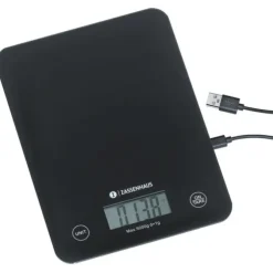 Zassenhaus Balance USB-C keukenweegschaal 5 kg zwart