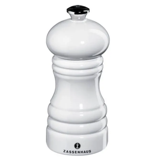 Zassenhaus Berlin pepermolen 12 cm glanzend wit