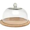 Zassenhaus kaasstolp met houten plank rond ø 30 cm glas