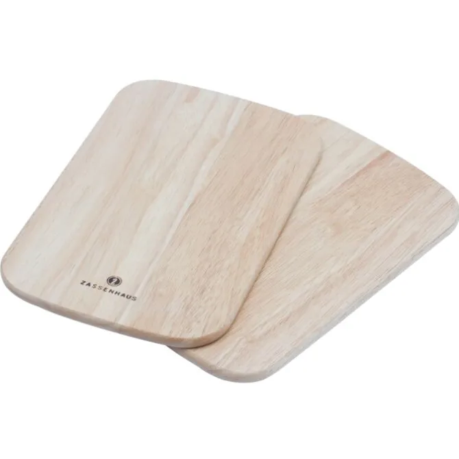 Zassenhaus ontbijtplank 26 x 17 cm hout 2 stuks