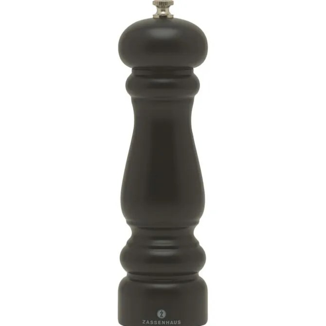 Zassenhaus Potsdam pepermolen 20 cm hout mat zwart