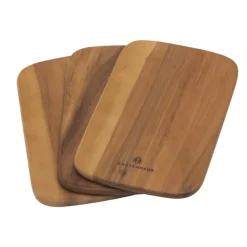 Zassenhaus snijplank 23 x 15 cm hout 3 stuks acaciahout