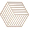 Zone Denmark Hexagon onderzetter 16 x 14 cm silicone woestijnkleur