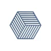 Zone Denmark Hexagon onderzetter 16 x 14 cm silicone denim