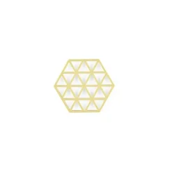 Zone Denmark Triangles onderzetter 16 x 14 cm silicone chardonnay