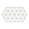 Zone Denmark Triangles onderzetter 24 x 14 cm silicone lichtgrijs