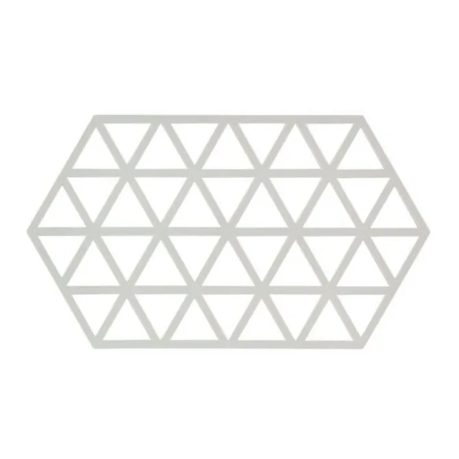 Zone Denmark Triangles onderzetter 24 x 14 cm silicone donkergrijs