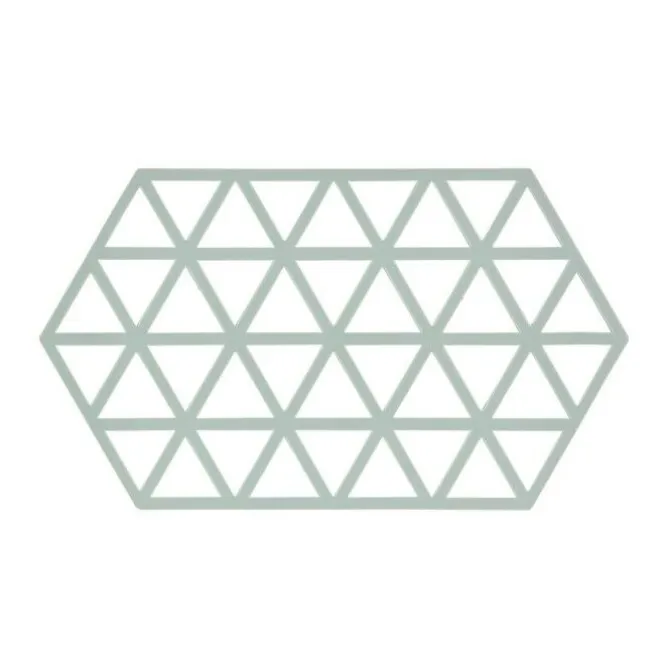 Zone Denmark Triangles onderzetter 24 x 14 cm silicone blauw