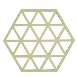 Zone Denmark Triangles onderzetter 16 x 14 cm silicone Matcha Green