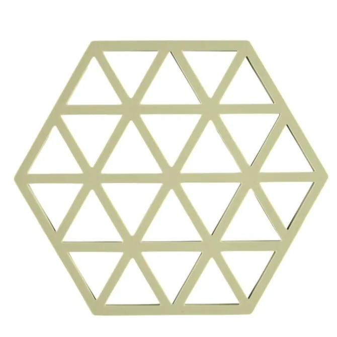 Zone Denmark Triangles onderzetter 16 x 14 cm silicone Matcha Green