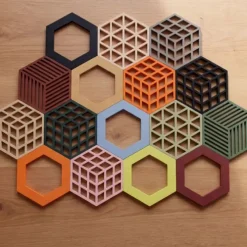 Zone Denmark Trivet Cube onderzetter silicone warm sand